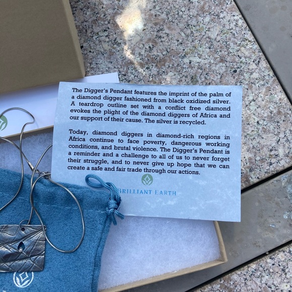 Brilliant Earth SS and Diamond Pendant - Picture 6 of 7